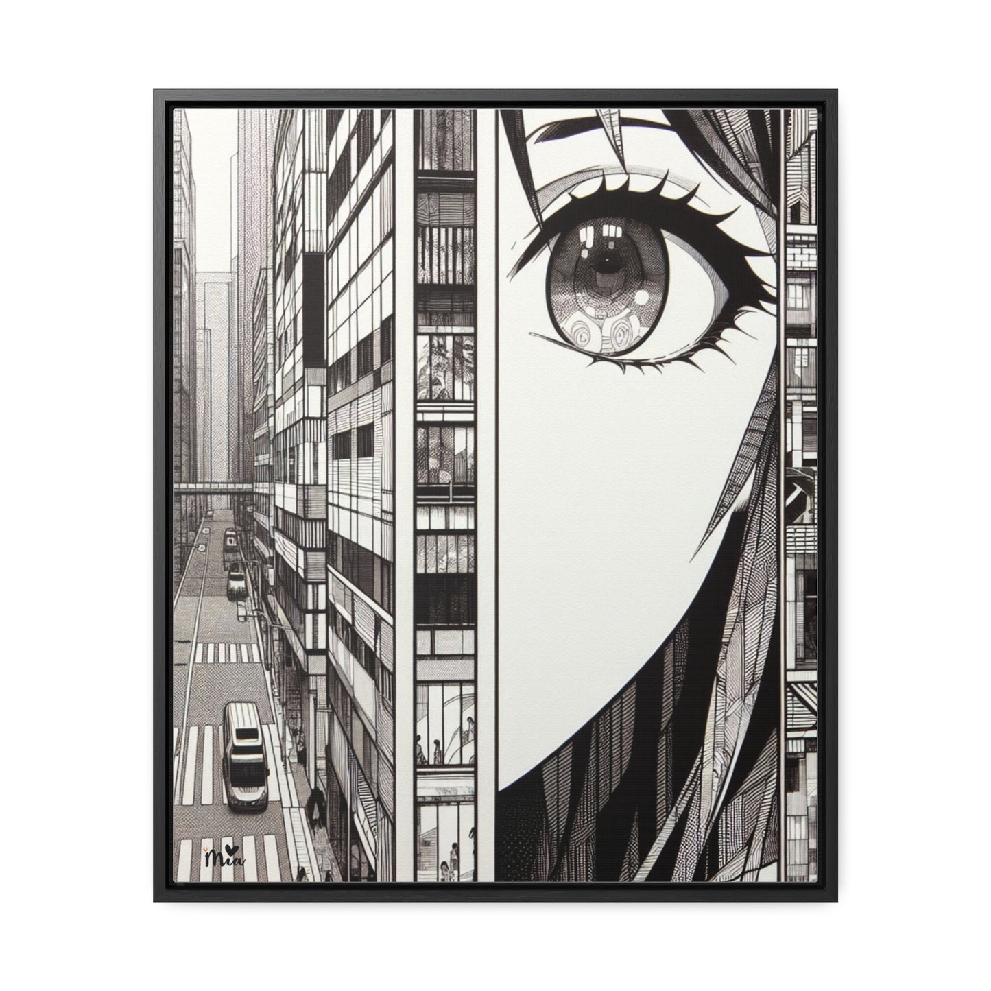 Mia Gallery Canvas Wraps, Vertical Frame