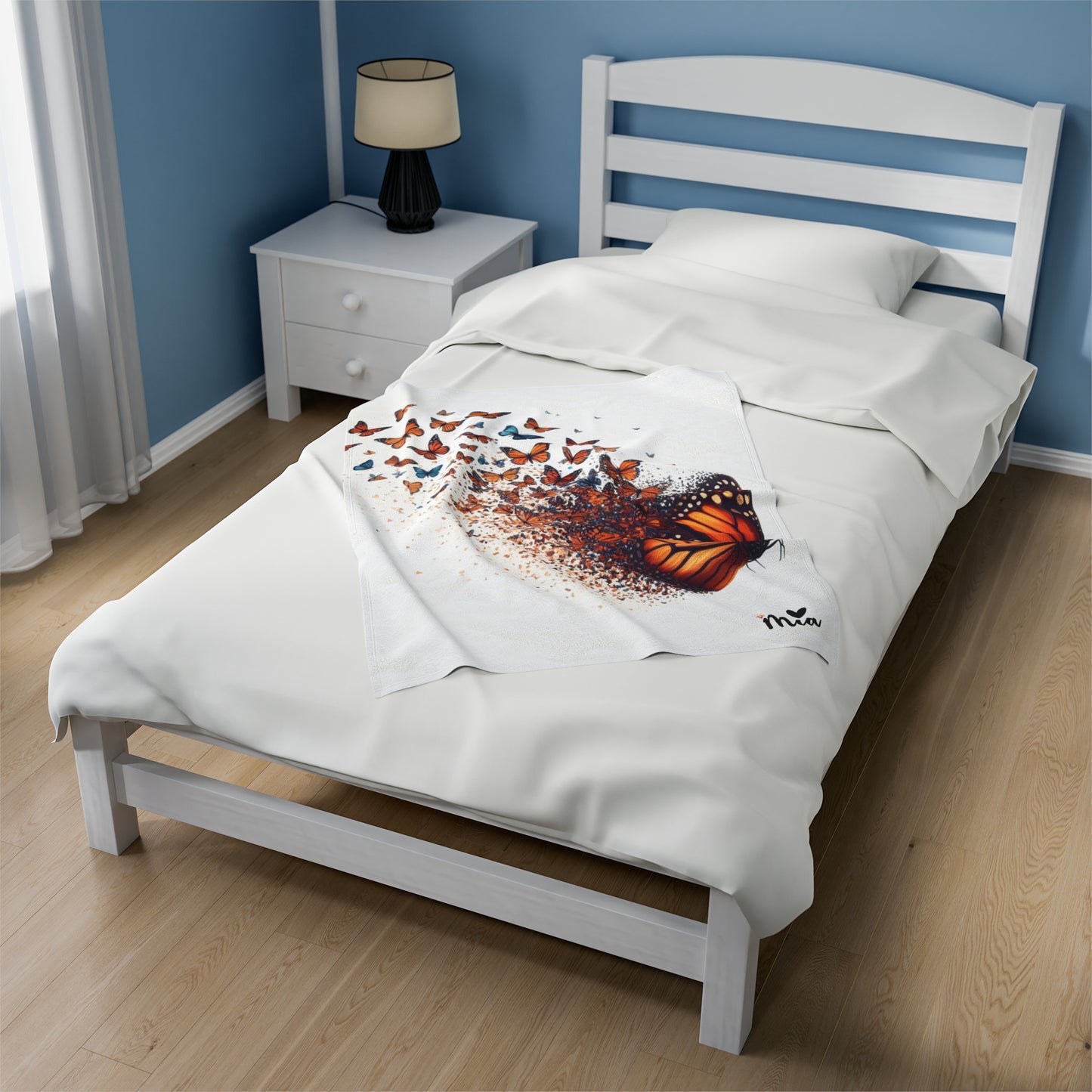 Mia Collection Velveteen Plush Blanket