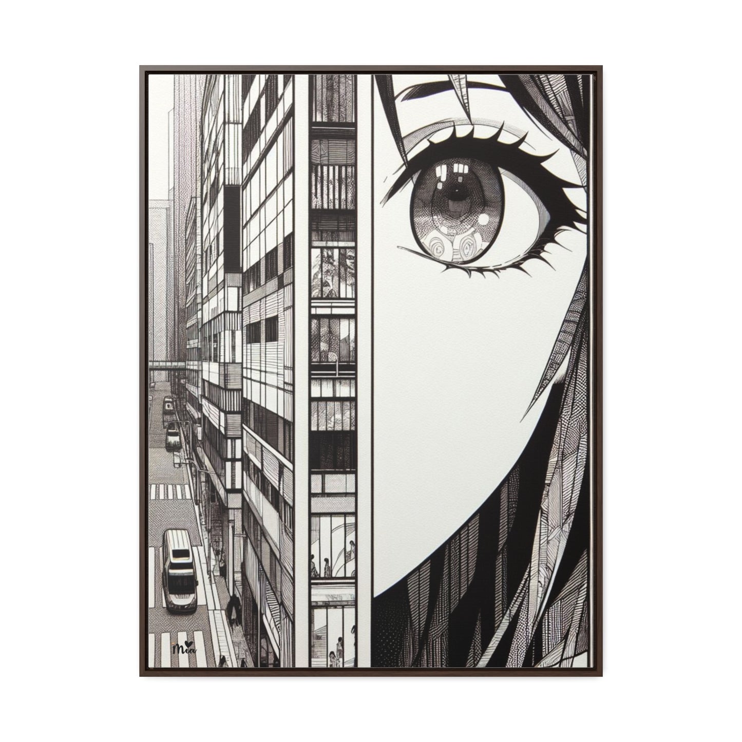Mia Gallery Canvas Wraps, Vertical Frame