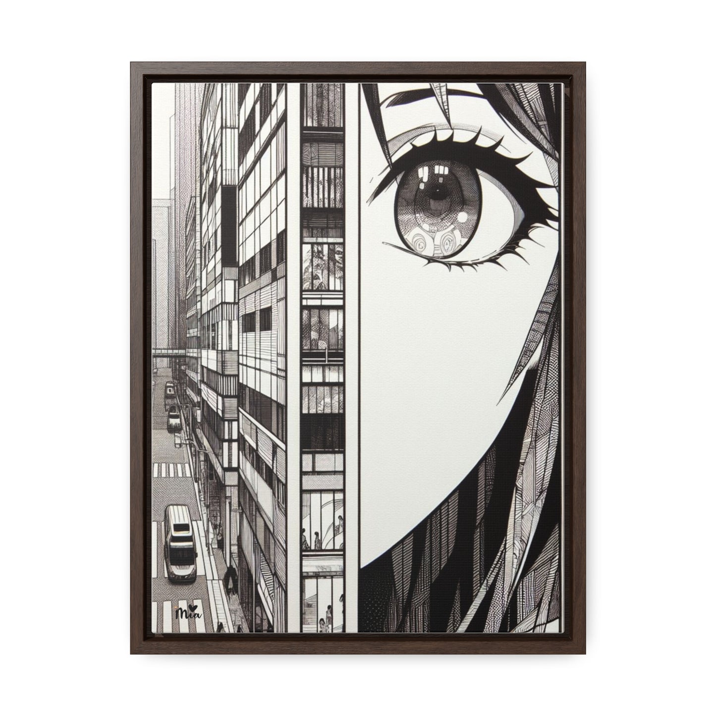 Mia Gallery Canvas Wraps, Vertical Frame