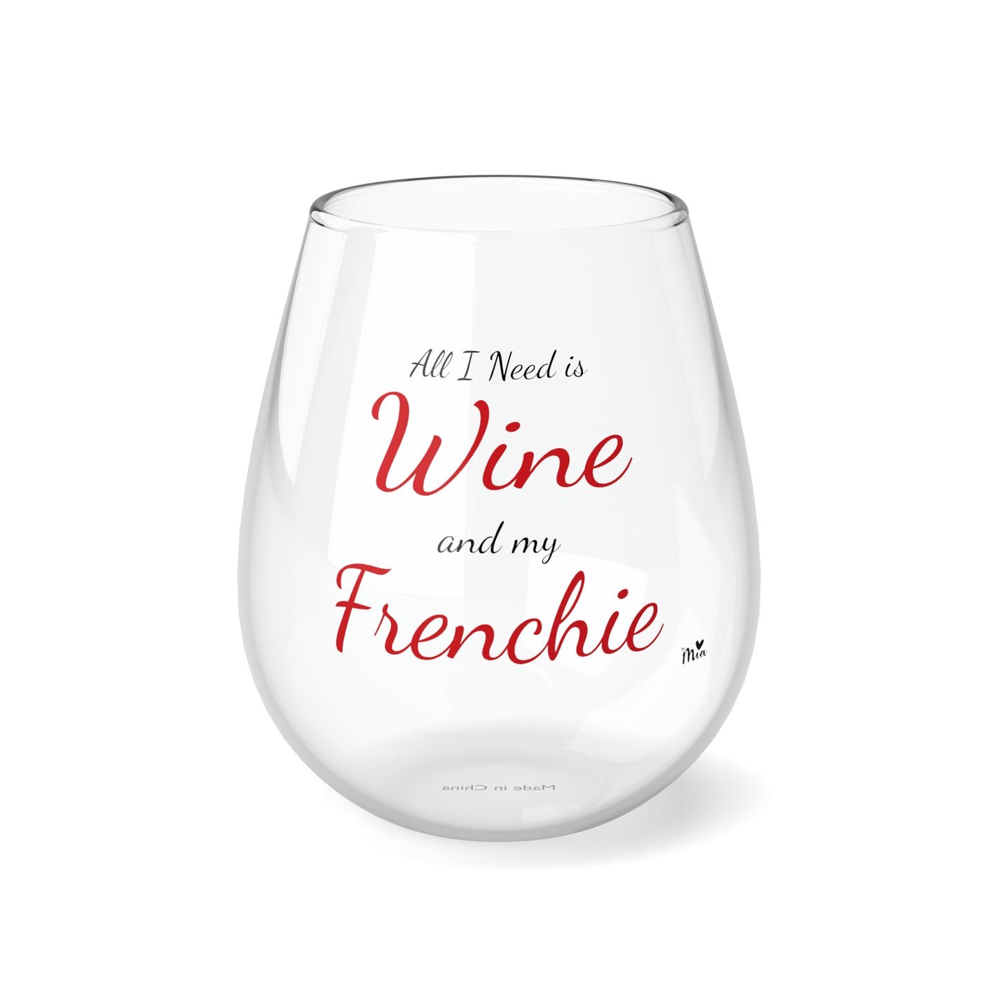 Mia Collection Stemless Wine Glass, 11.75oz
