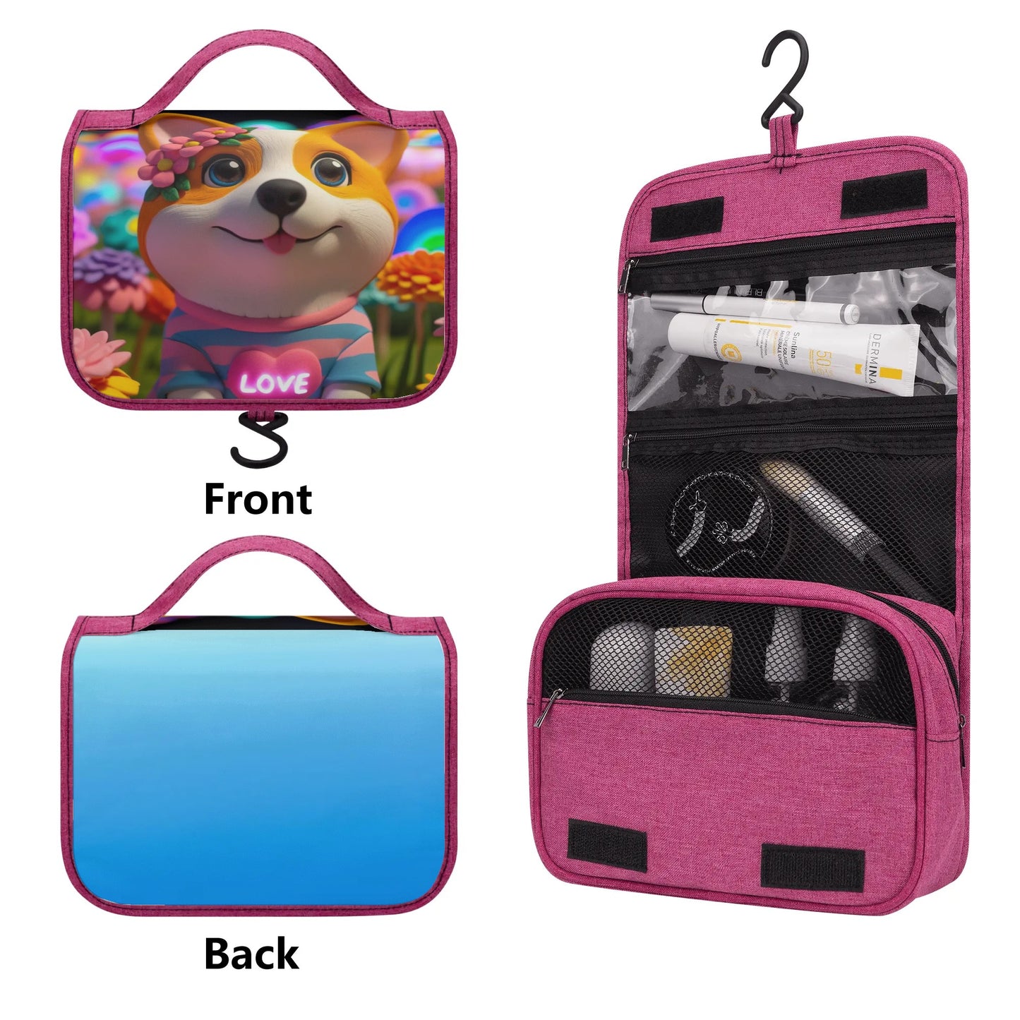 Mia Collection Toiletry Cosmetic Travel Bag