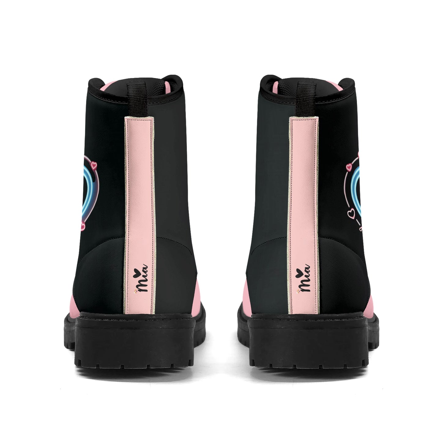 Womens Upgraded Black Outsole Leather Boots by Mia
