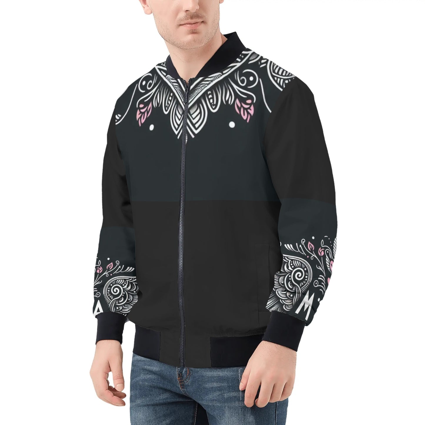 Mens Zip Bomber Jacket by Mia