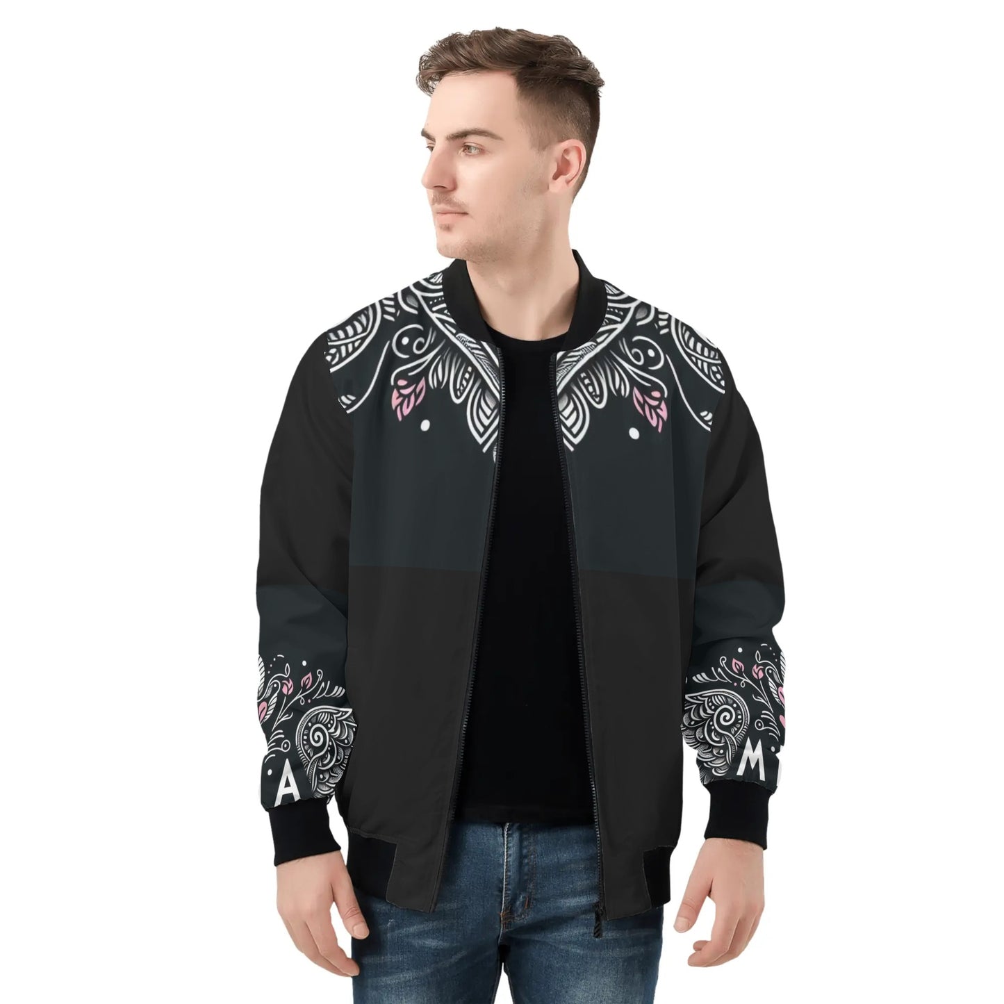 Mens Zip Bomber Jacket by Mia