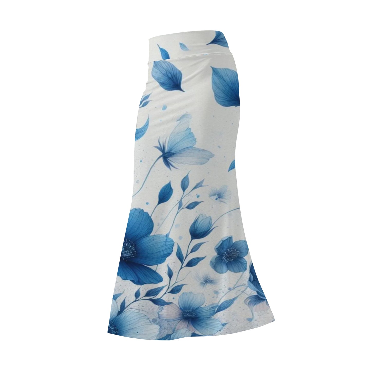 Womens Wrap Fishtail Long Skirt