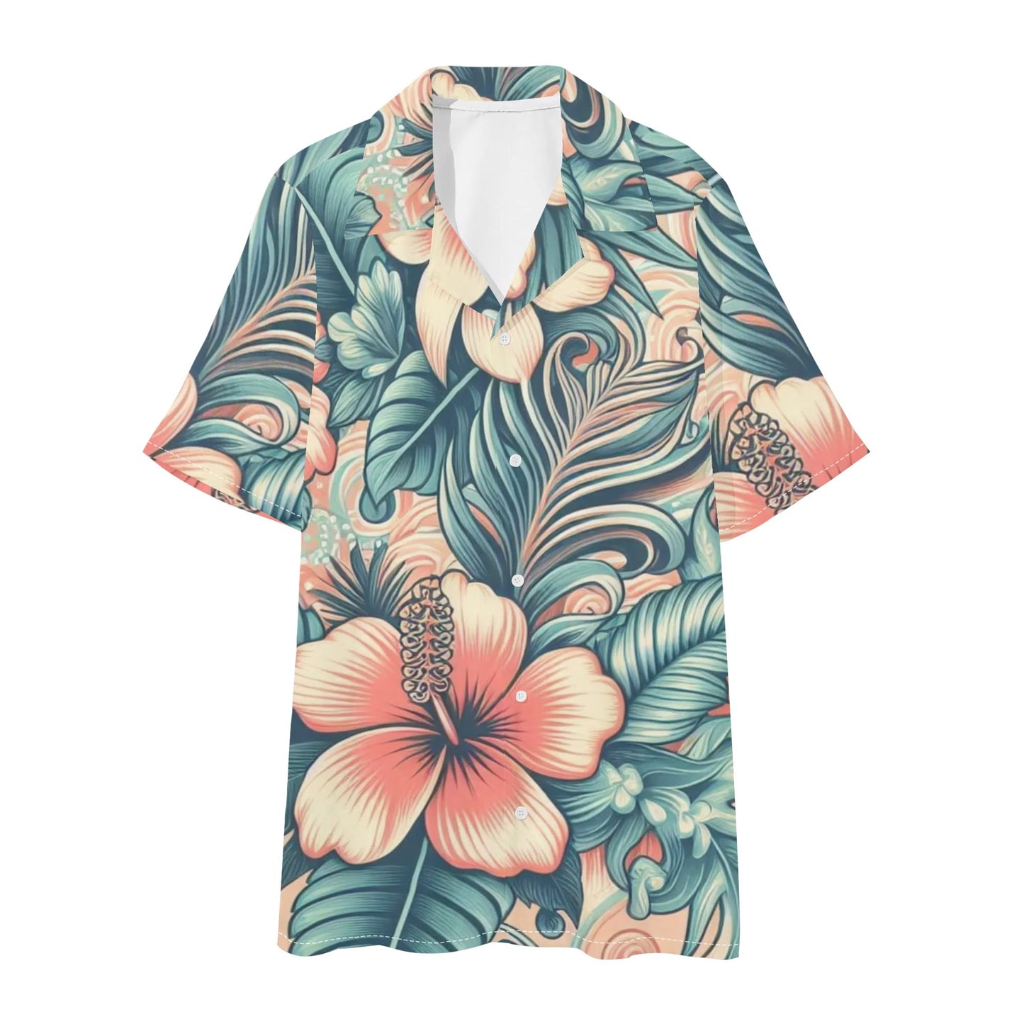 Mens Hawaiian Short Sleeve Shirt and Shorts Set by Mia