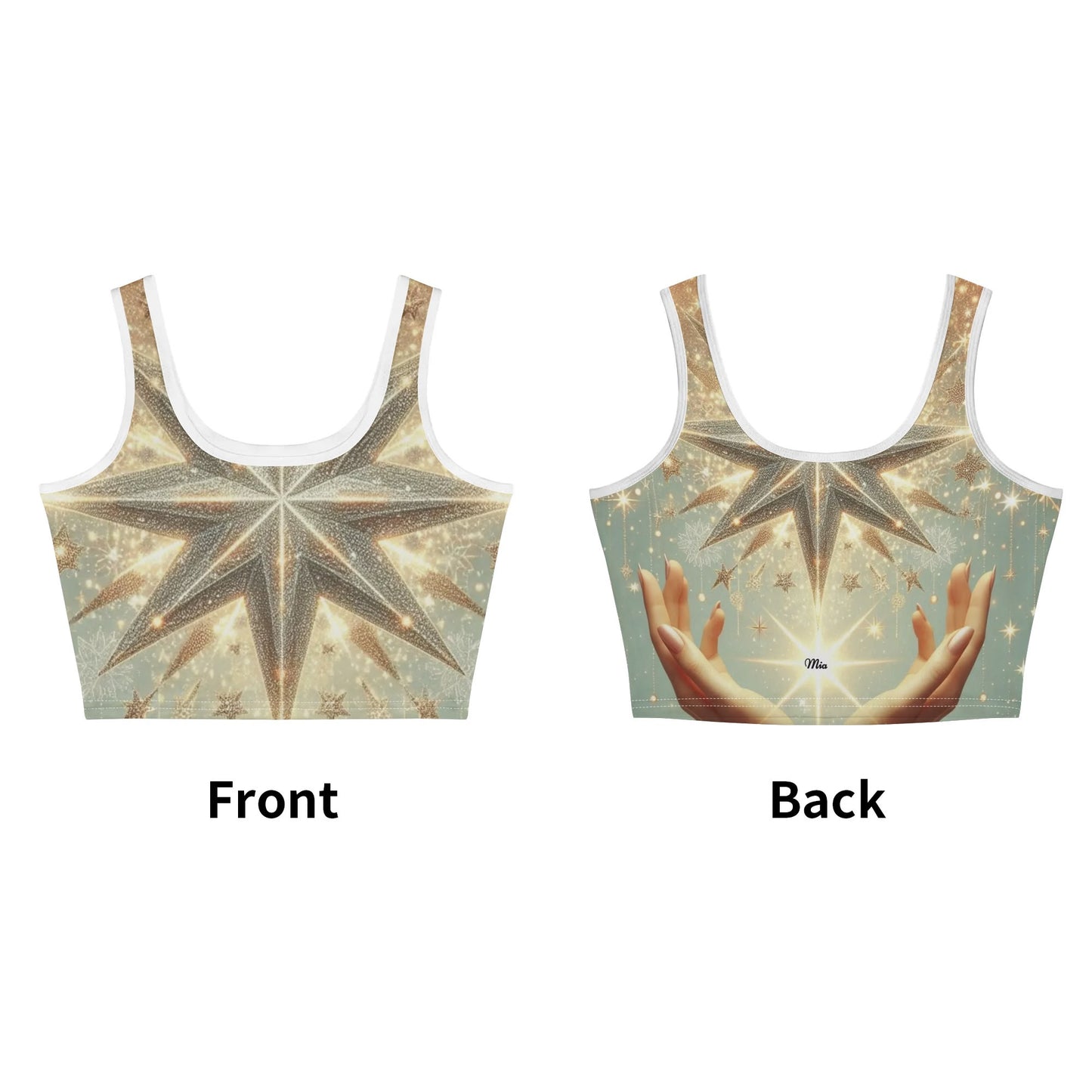 Mia for Her Casual Stretch Crop Tops for Summer