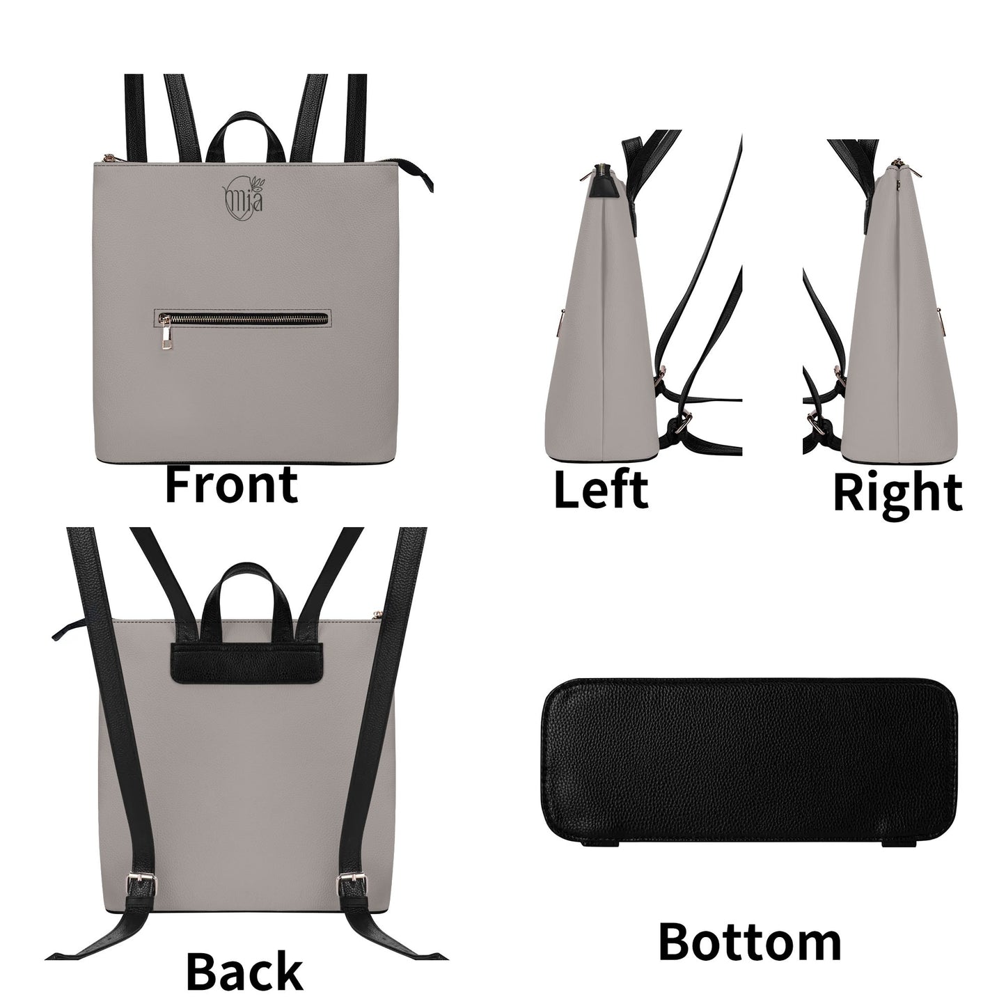 Womens PU Leather Leisure Backpack College School Daypack Top-Handle Handbag