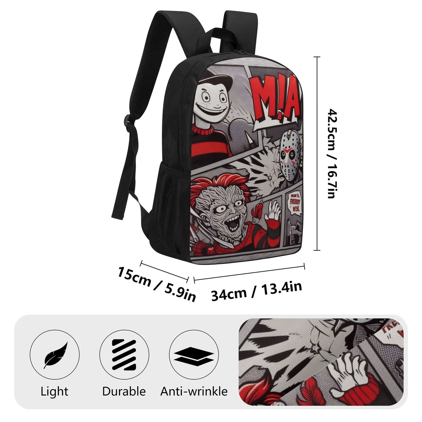 Versatile 17-inch School & Travel Backpack by Mia
