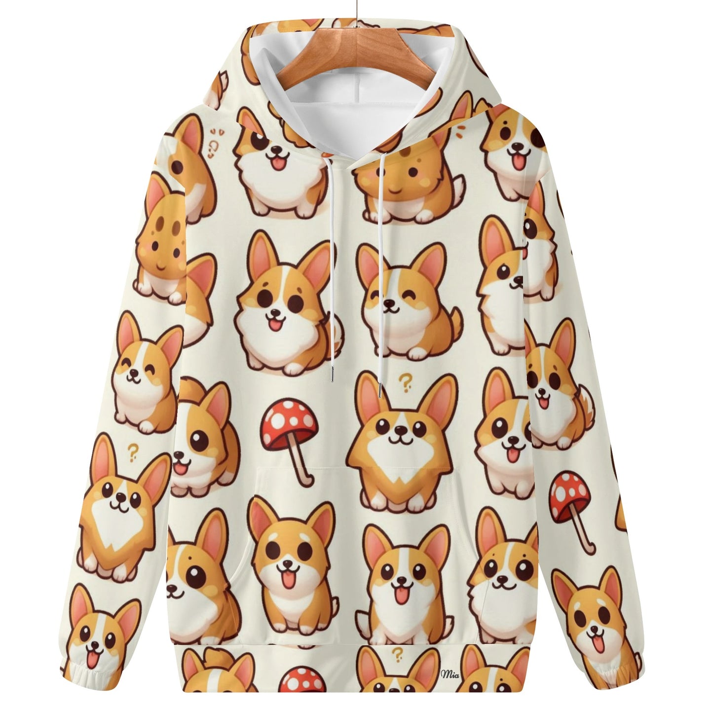 Mens Lightweight All Over Print Hoodie