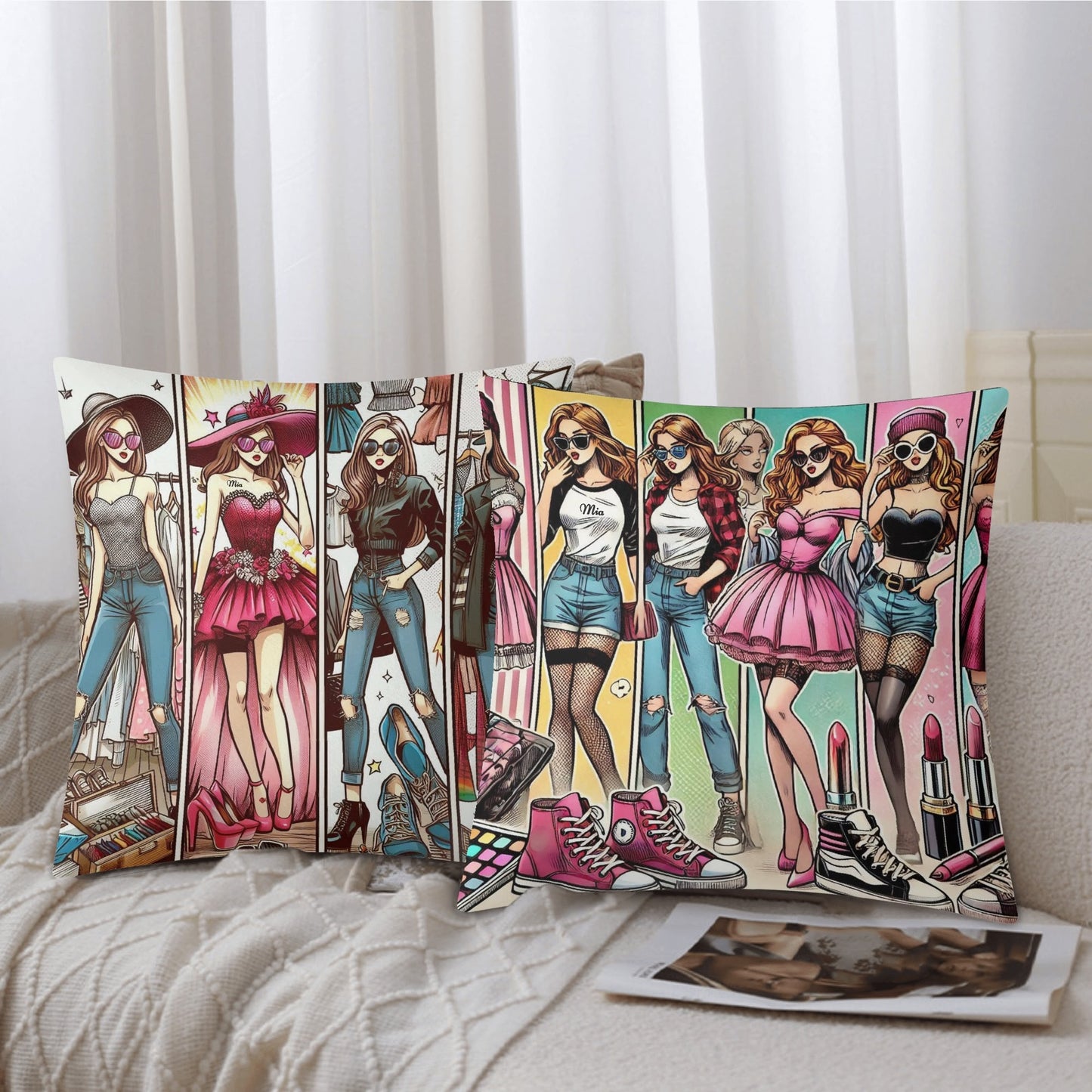 Mias Double Sided Pillow Covers