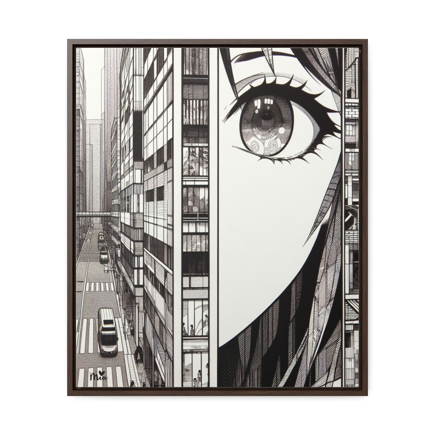 Mia Gallery Canvas Wraps, Vertical Frame