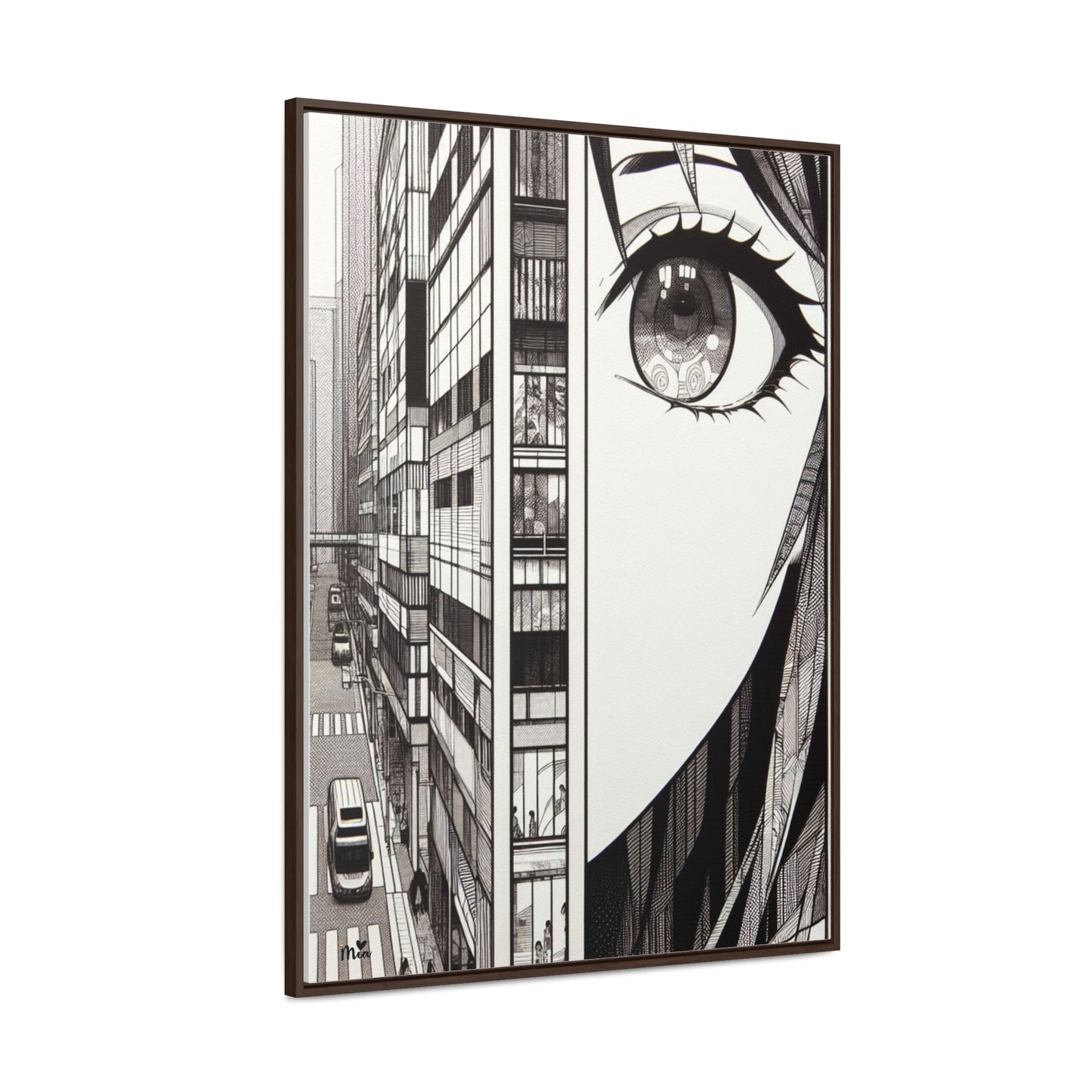 Mia Gallery Canvas Wraps, Vertical Frame