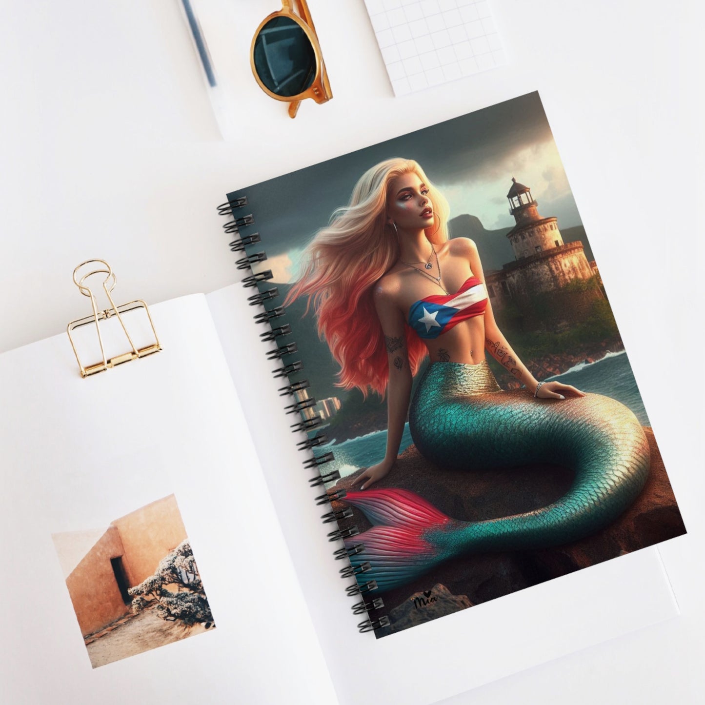 Puerto Rican Mermaid- Spiral Notebook - Just Mia