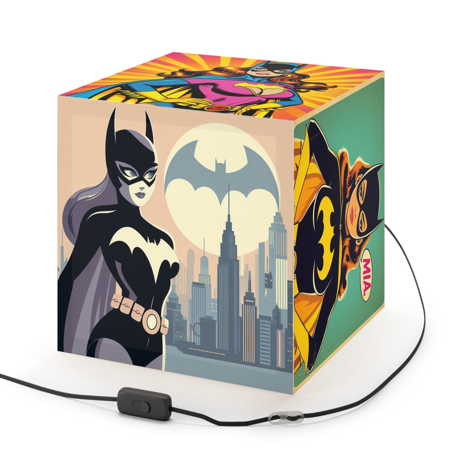 Batgirl Light Cube Lamp by Mia