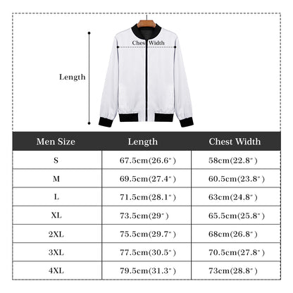 Mia Collections Mens Zip Bomber Jacket