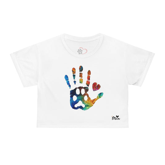 Mia Collection Crop Tee (AOP)