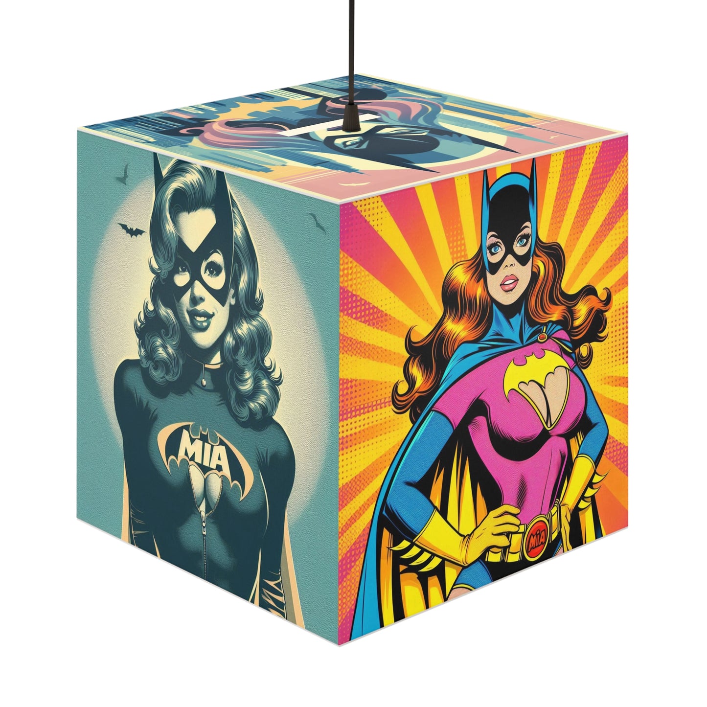 Batgirl Light Cube Lamp by Mia