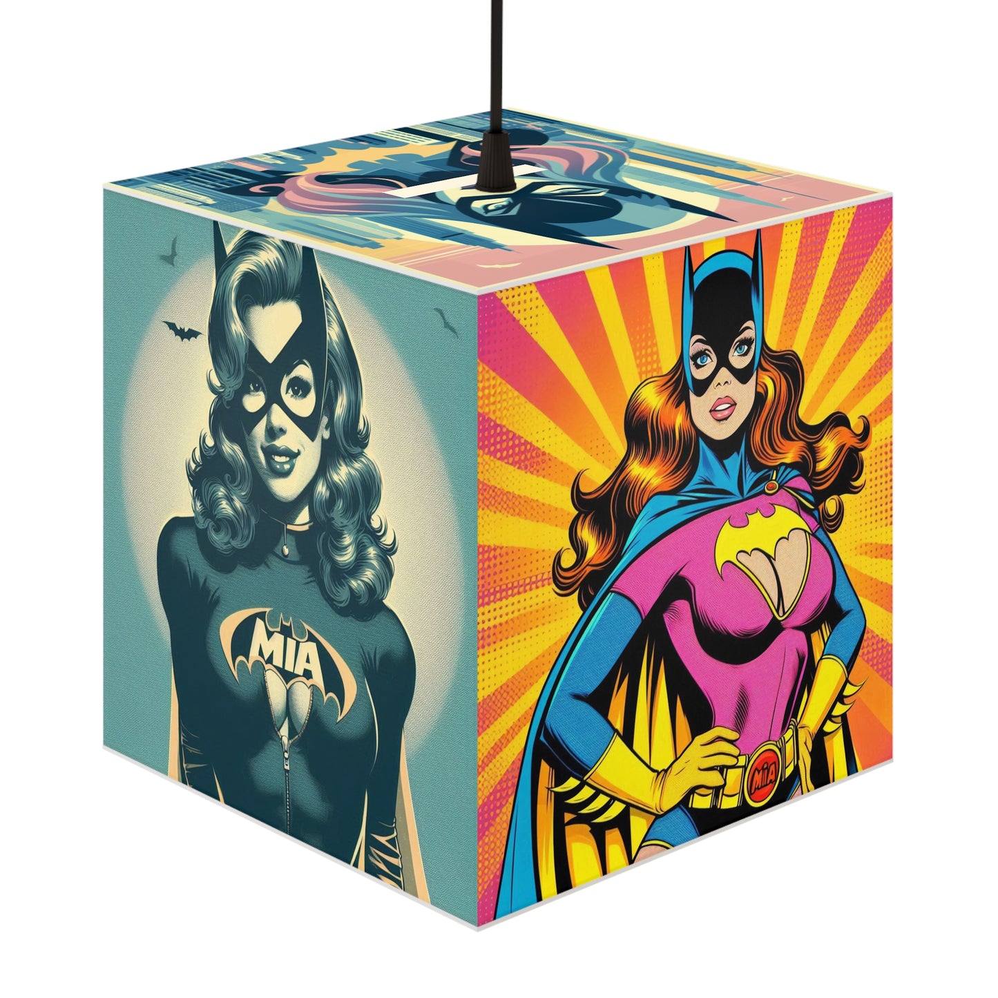 Batgirl Light Cube Lamp by Mia