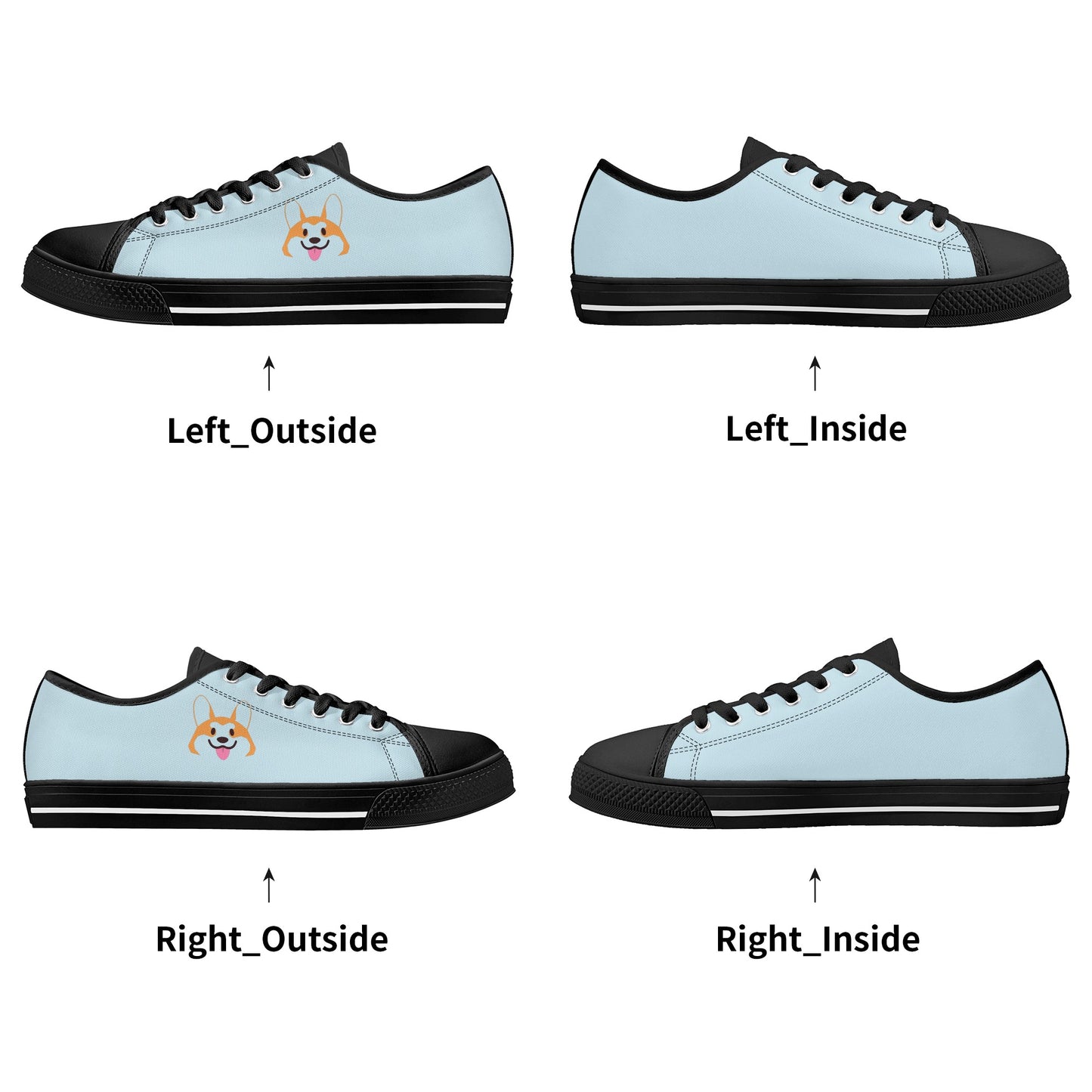Womens Low Top Canvas Shoes
