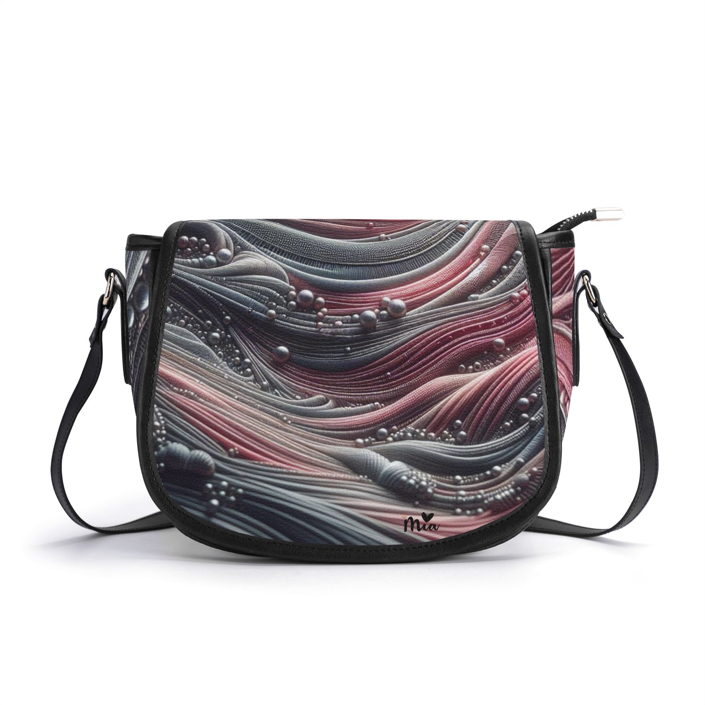 New Version PU Leather Saddle Bag