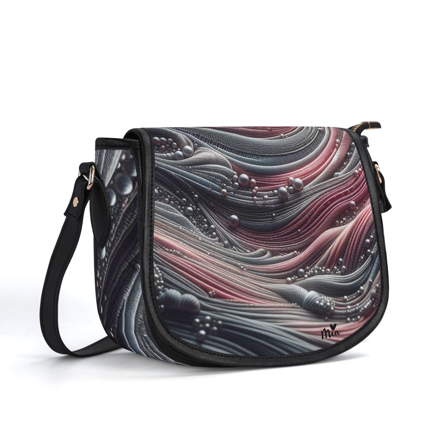 New Version PU Leather Saddle Bag
