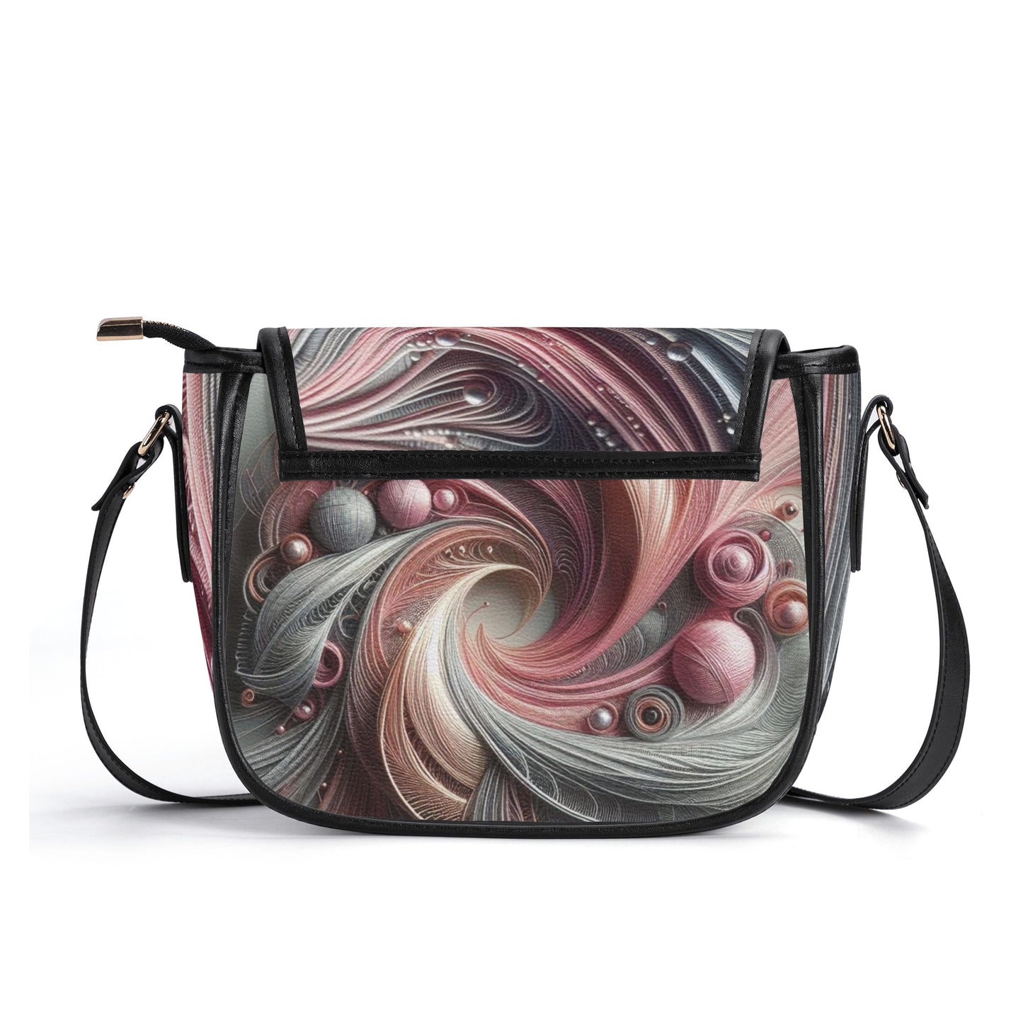 New Version PU Leather Saddle Bag