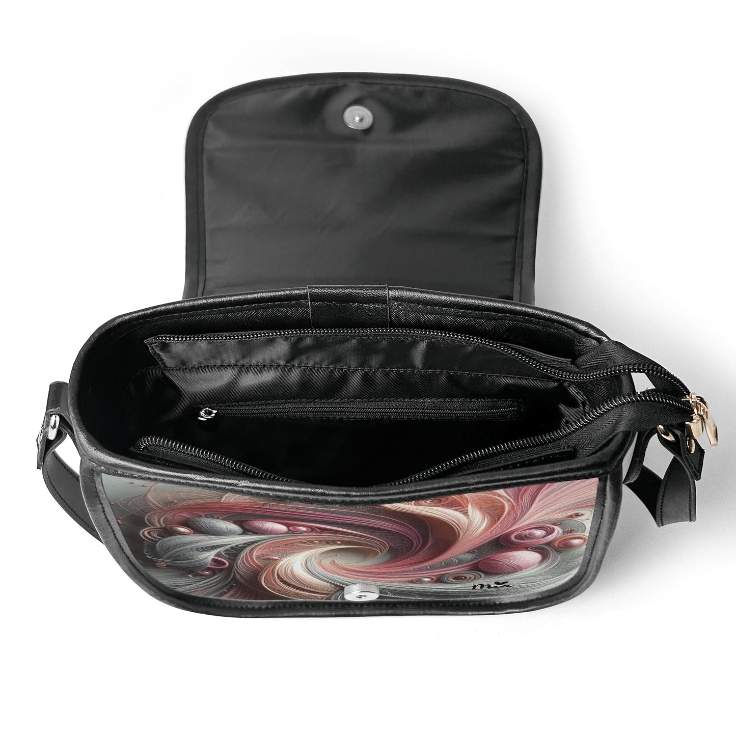 New Version PU Leather Saddle Bag