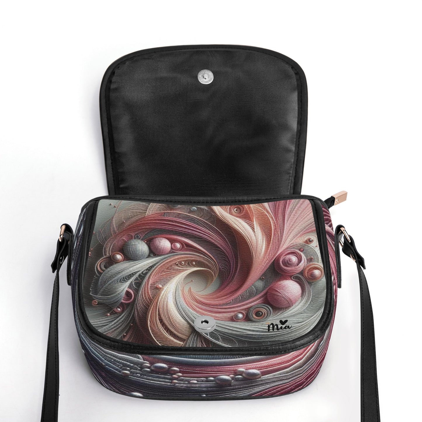 New Version PU Leather Saddle Bag