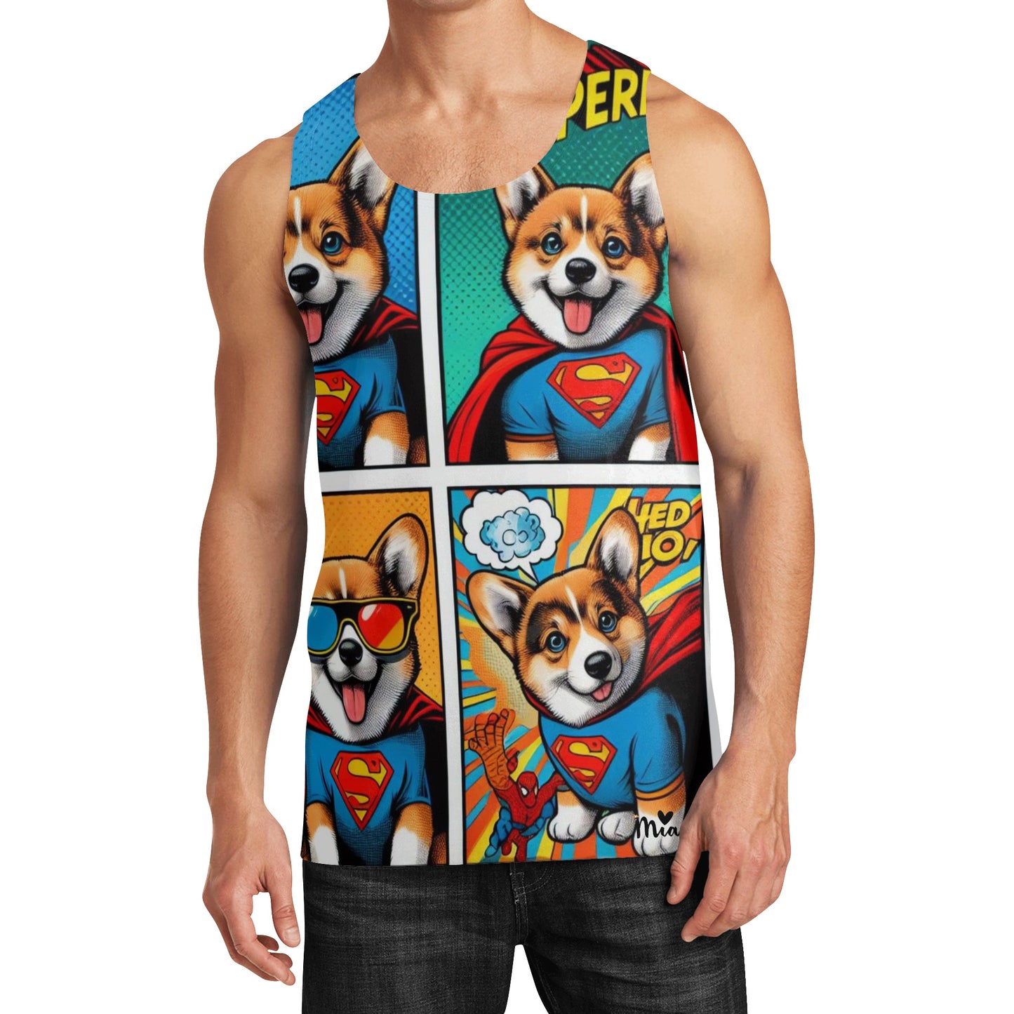 Mia Collections Mens Sleeveless Tank Top