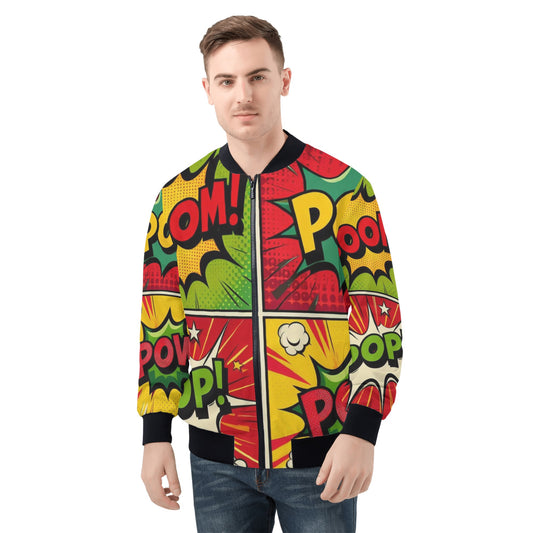 Mia Collections Mens Zip Bomber Jacket