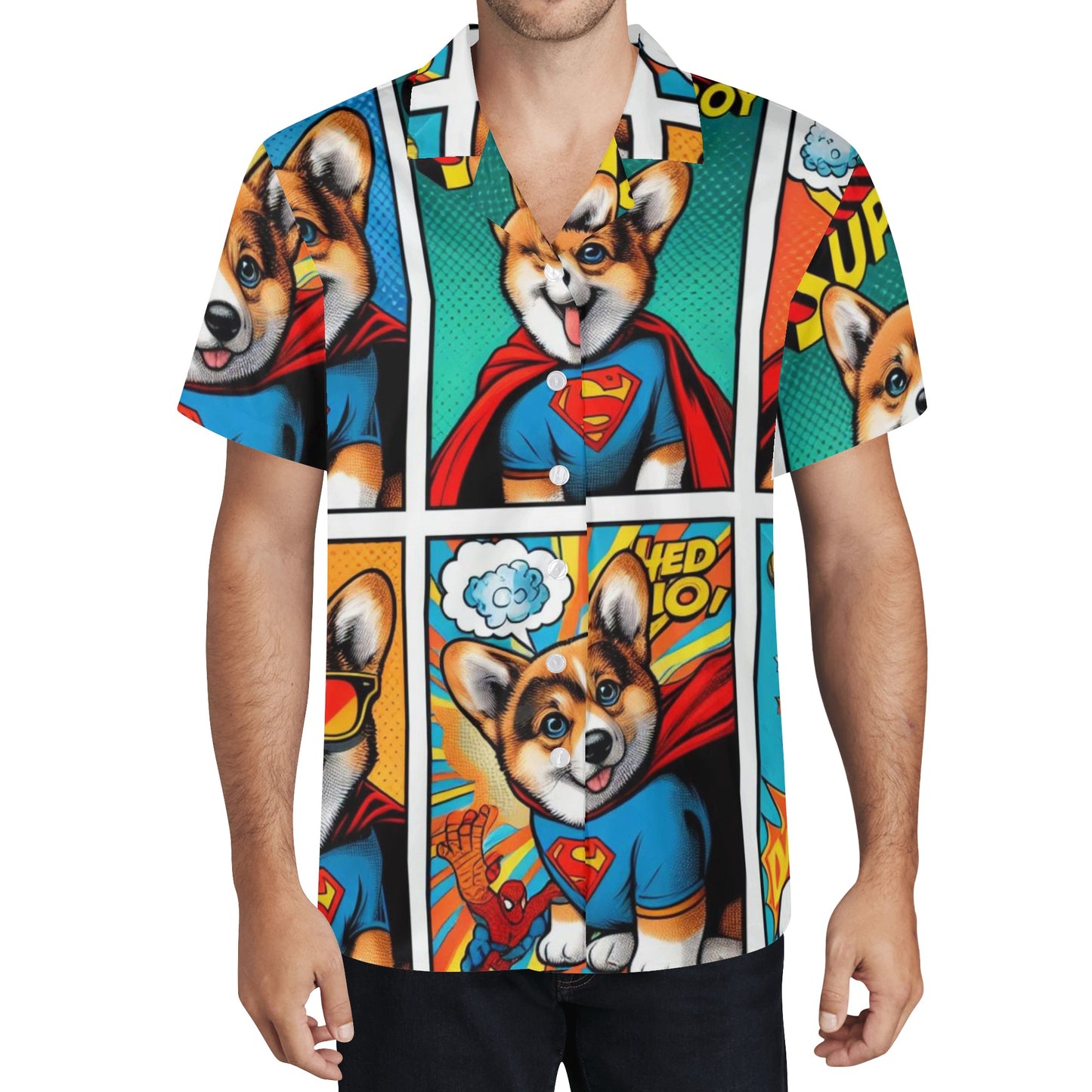 Mia Collection Mens Casual Hawaiian Shirt