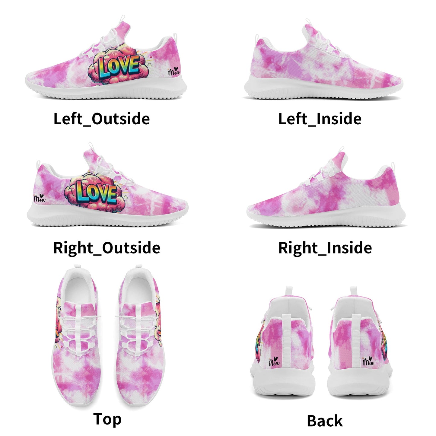 Mia Collections Womens New Lace Up Front Running Shoes