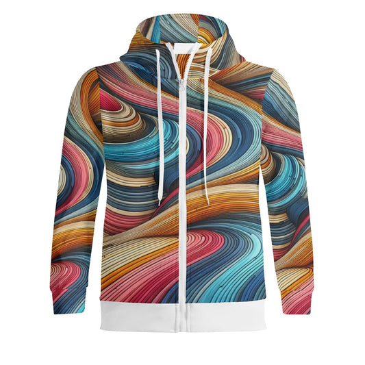 Mia Collection Adult Full Zip Turtleneck Hoodie Streetwear