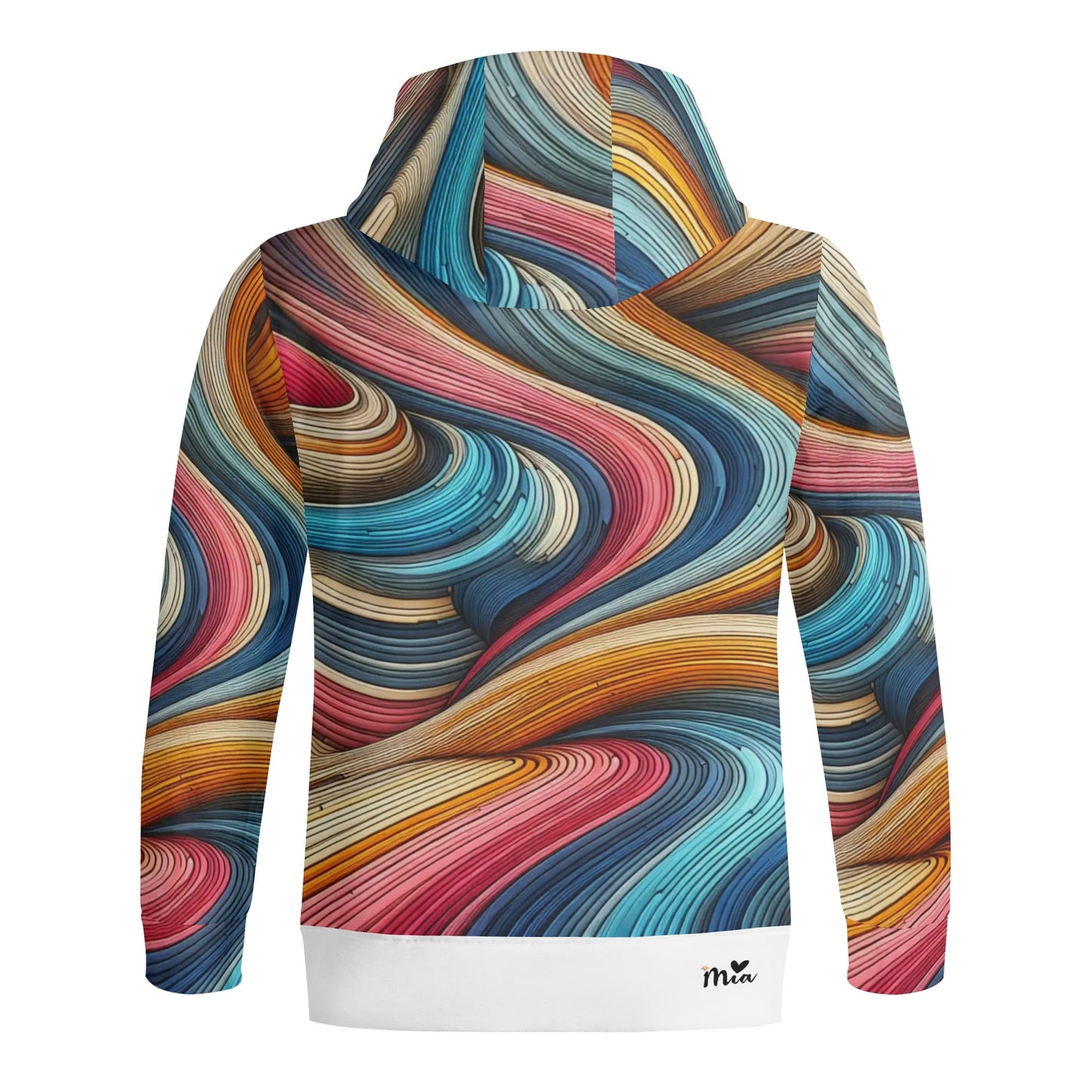 Mia Collection Adult Full Zip Turtleneck Hoodie Streetwear
