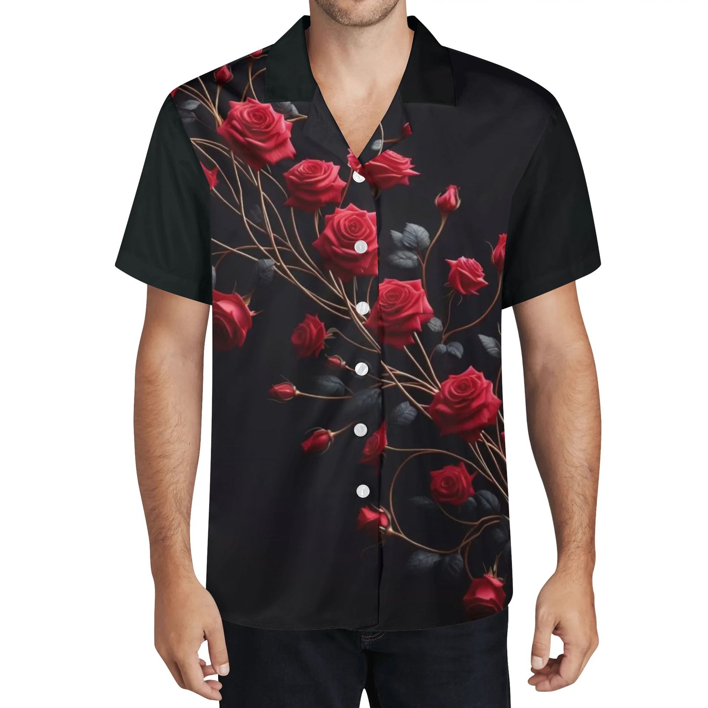 Mia Collection Mens Casual Hawaiian Shirt