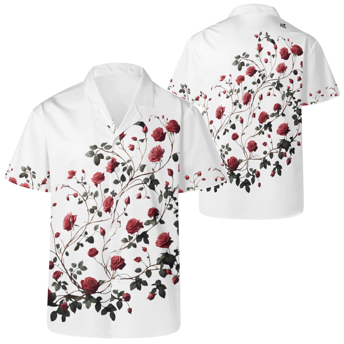 Mia Collection Mens Casual Hawaiian Shirt