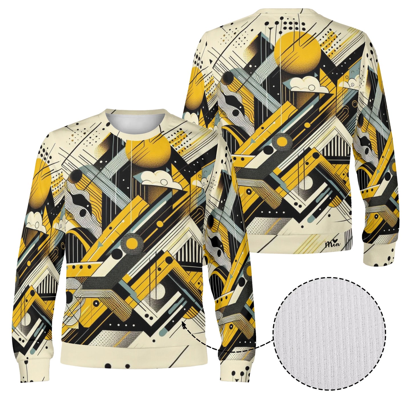 Mia Collection Mens Crewneck Pullover Sweatshirt
