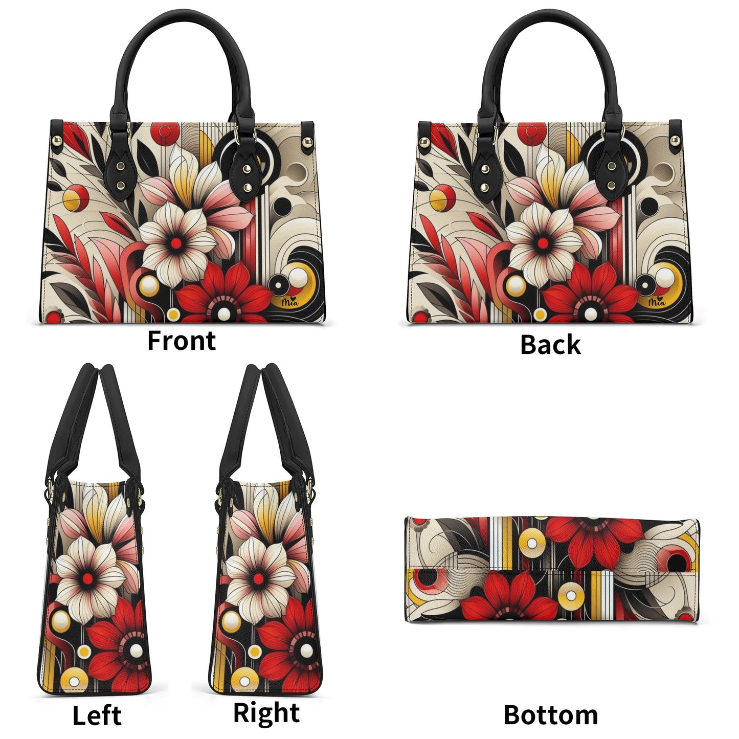 Mia Collection Luxury Women PU Handbag