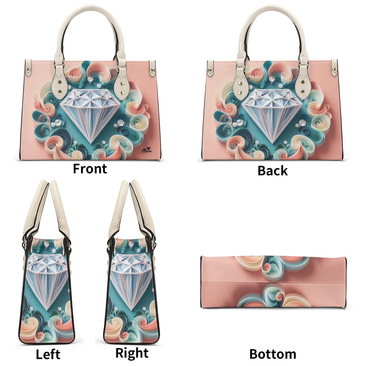 Mia Collection Luxury Women PU Handbag