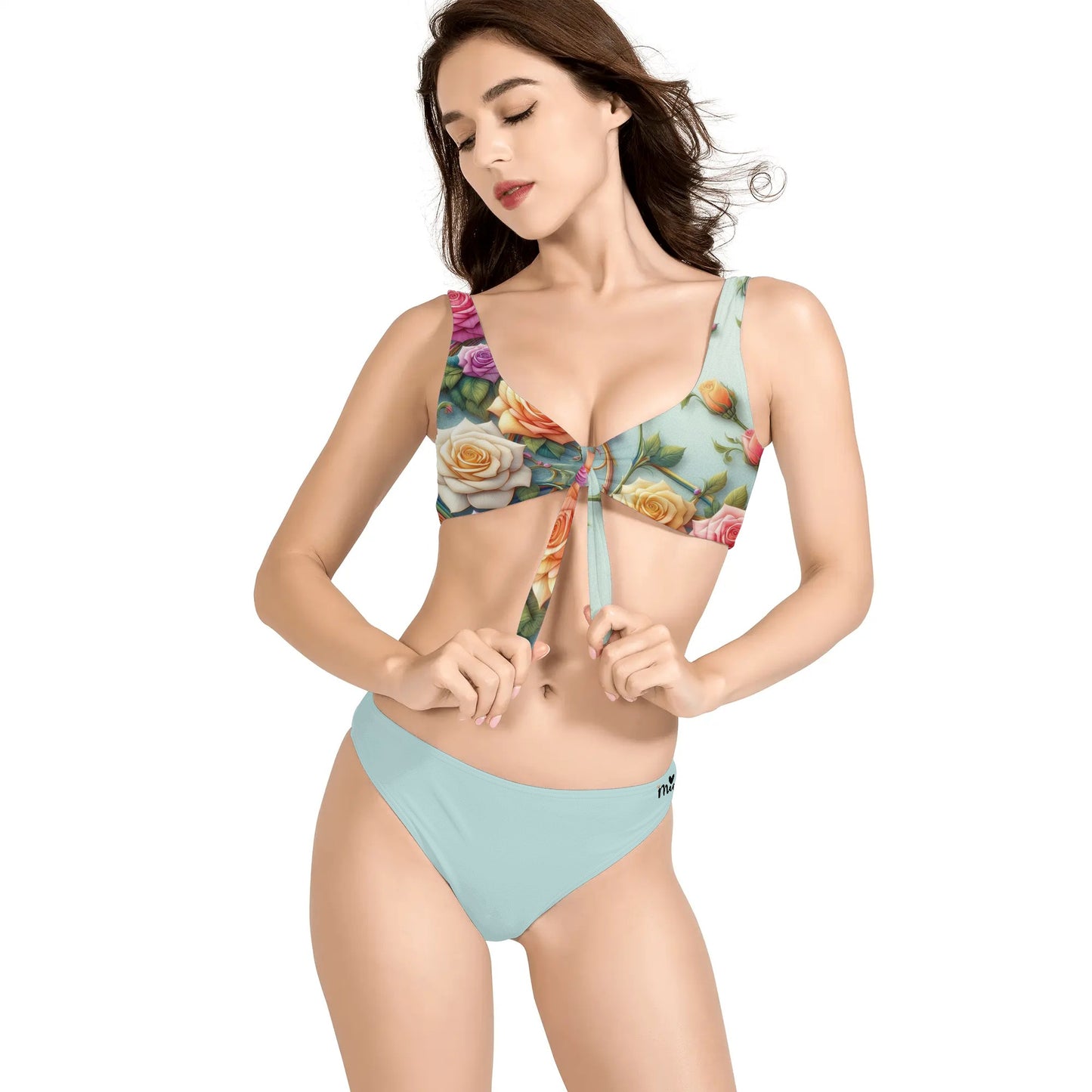 Mia Collection Womens Bow Front Bikinis Swimsuit