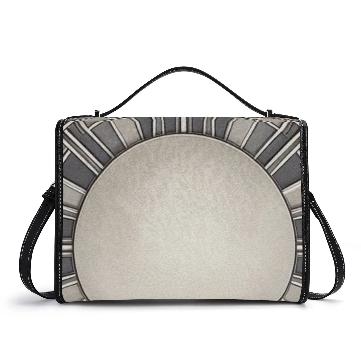 Mia Collection Leather Satchel Bag