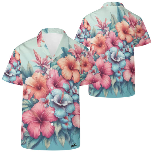 Mia Collection Mens Casual Hawaiian Shirt