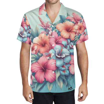 Mia Collection Mens Casual Hawaiian Shirt