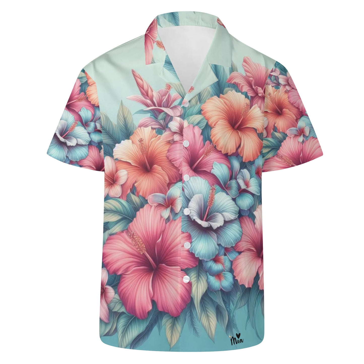 Mia Collection Mens Casual Hawaiian Shirt