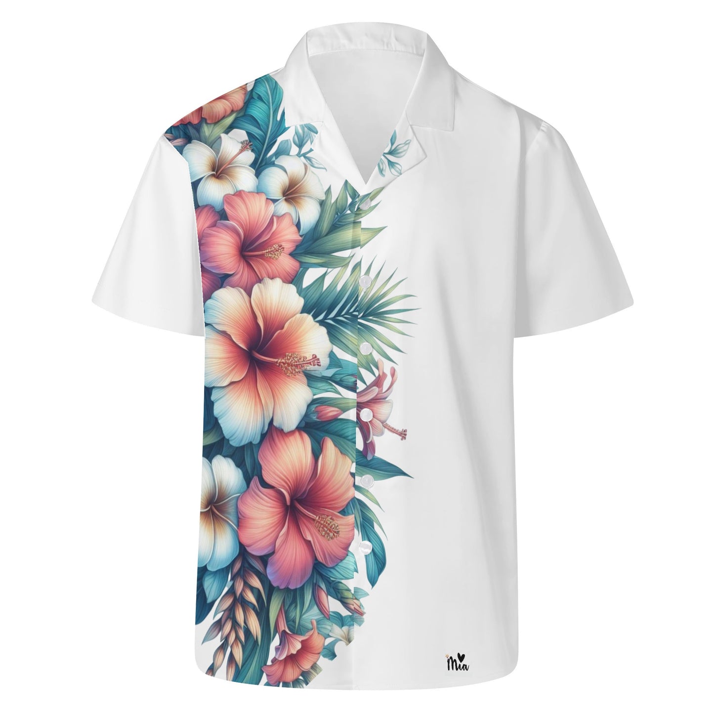 Mia Collection Mens Casual Hawaiian Shirt