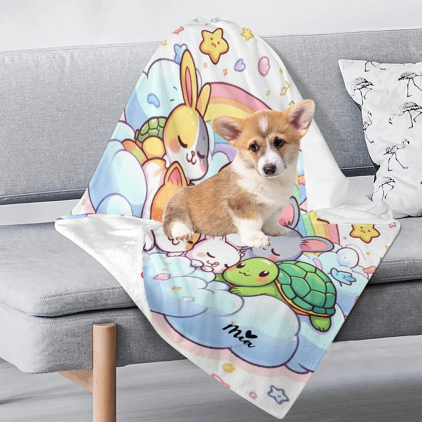 Mia Collection Pets Flannel Blankets