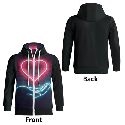 Mia Collection Full Zip Turtleneck Hoodie Streetwear
