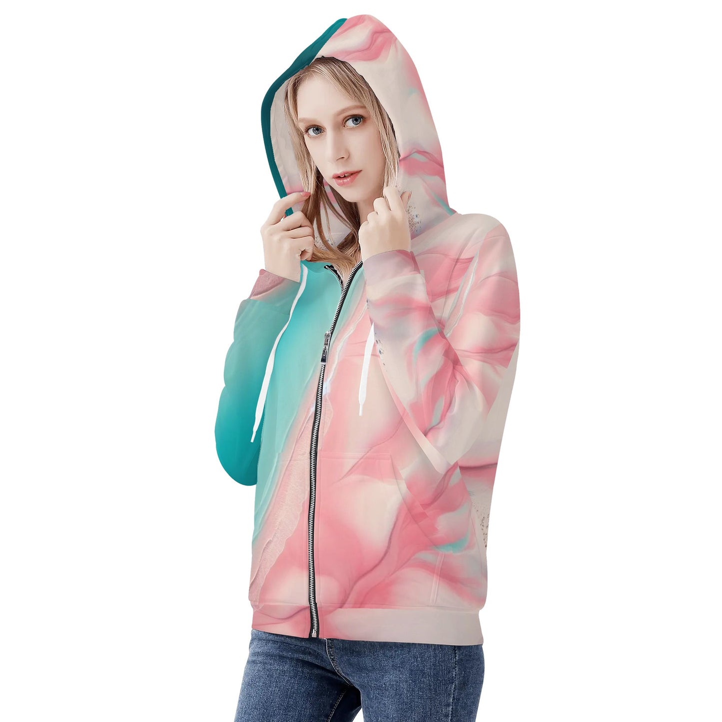 Mia Collection Womens Zip-Up Hoodie